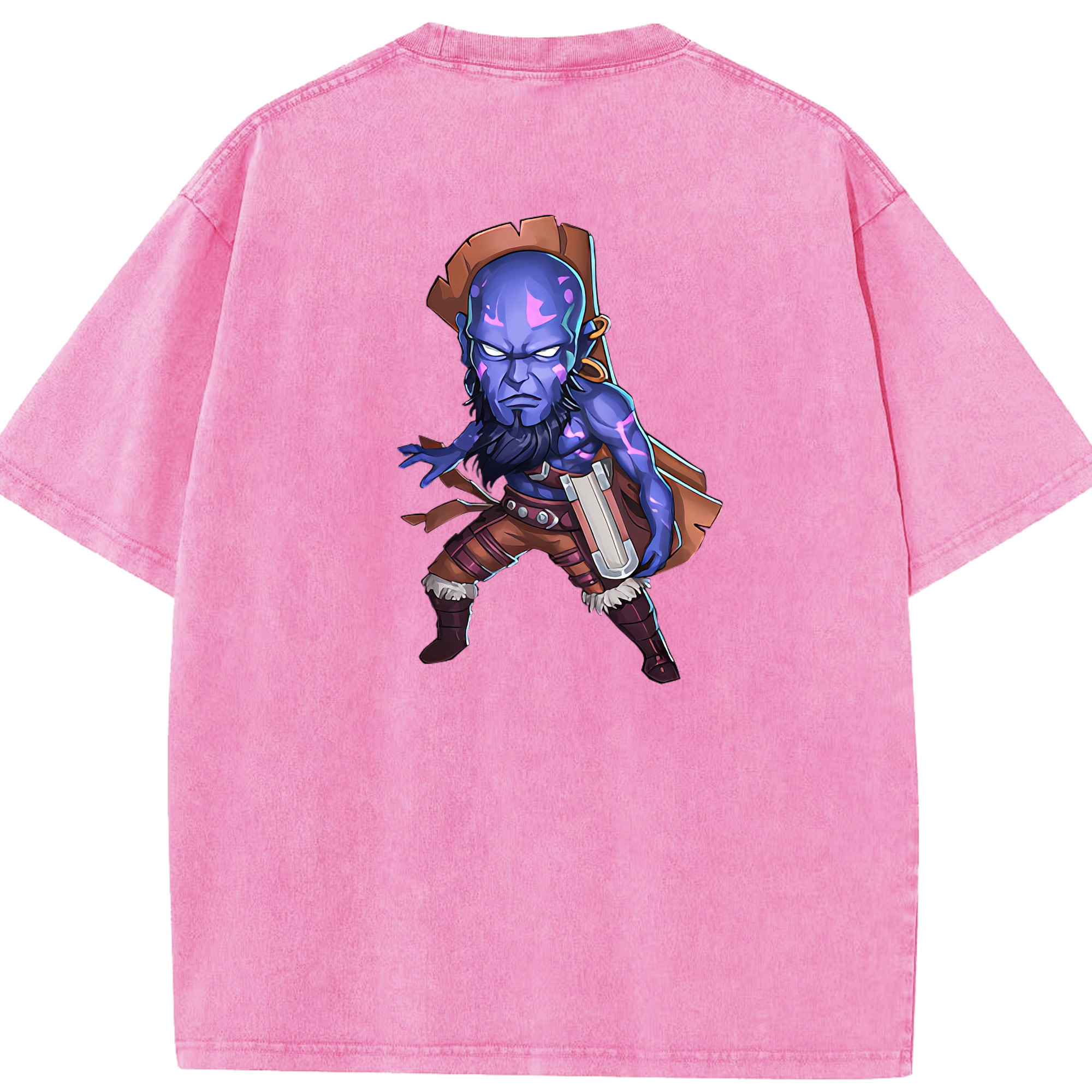 リーグ・オブ・レジェンド League of Legends LOL 綿100% ヴィンテージ風 半袖Tシャツ（背面プリント）